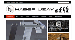 Desktop Screenshot of haberuzay.com